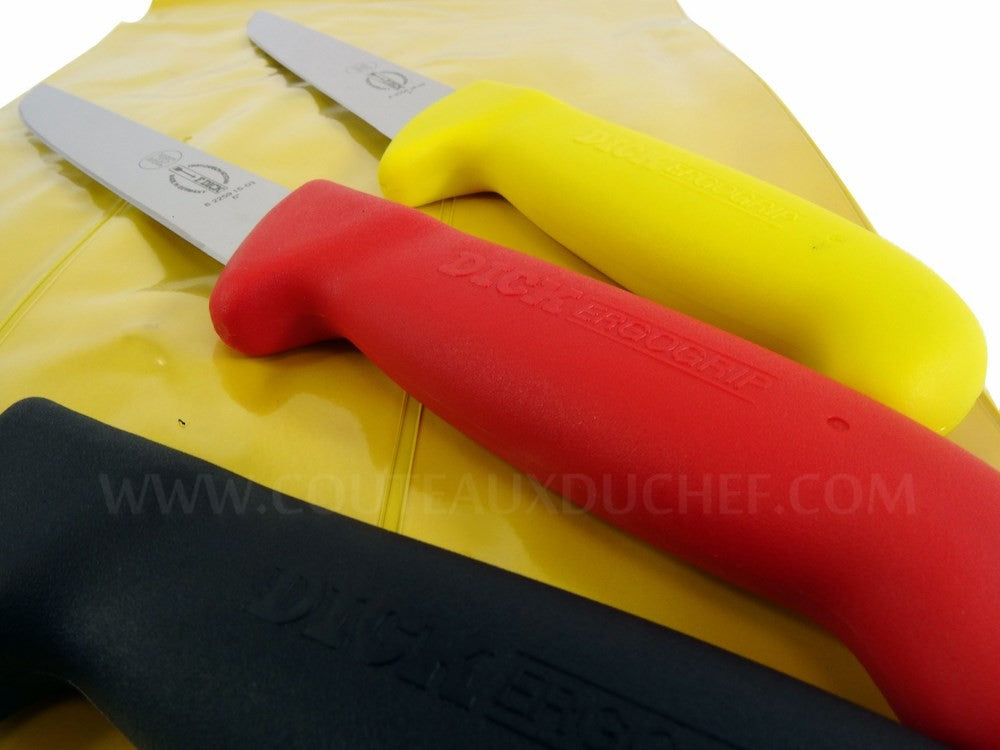Pochette de 3 couteaux de boucher DICK ERGOGRIP 1 couteau à saigner + 2 désosseurs