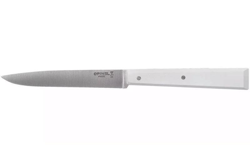 Couteau de table Opinel Bon Appétit Bois n°125 lame 11cm en inox manche en charme blanc