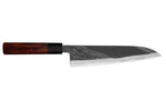 Couteau de chef 21cm japonais artisanal Hinoura Tsukasa River Jump manche bois de fer