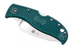 Couteau pliant Spyderco LeafJumper C262SBLK390 lame dentée manche nylon / fibre de verre bleu 11,3cm