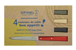 Coffret de 4 couteaux de table Opinel Bon Appétit Loft n°125 lames 11cm en inox manches en charme