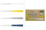 Coffret de 4 couteaux de table Opinel Bon Appétit Céleste n°125 lames 11cm en inox manches en charme