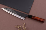 Couteau de chef 21cm japonais artisanal Hinoura Tsukasa River Jump manche bloodwood
