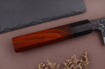 Couteau de chef 21cm japonais artisanal Hinoura Tsukasa River Jump manche bloodwood