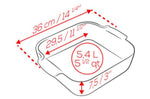 Plat four carré Peugeot Appolia en céramique écru 29,5x29,5x7,5cm
