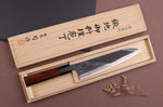 Couteau de chef 21cm japonais artisanal Hinoura Tsukasa River Jump manche bois de fer