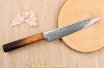 Couteau universel japonais artisanal Yoshihiro ZAD lame damassée 15cm