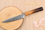 Couteau universel japonais artisanal Yoshihiro ZAD lame damassée 15cm