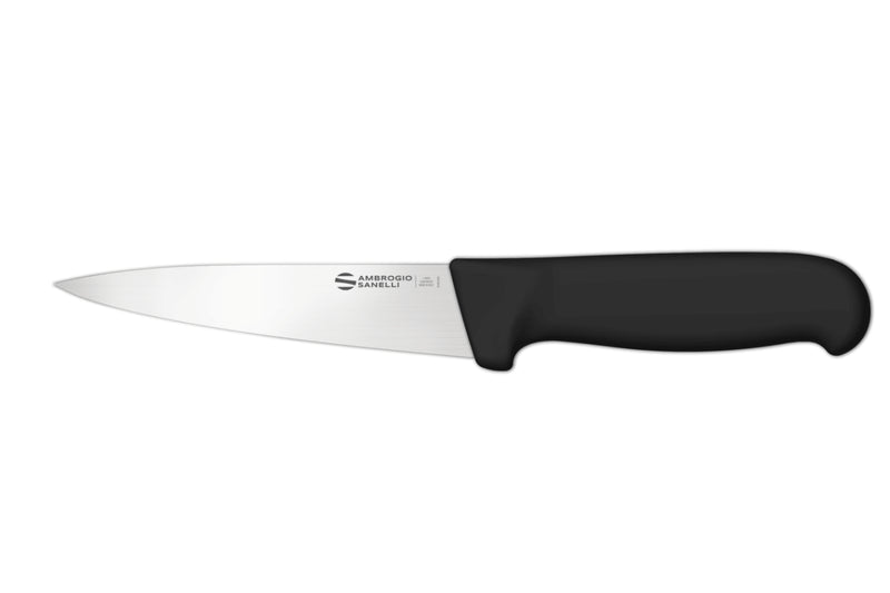 Couteau à piquer professionnel Ambrogio Sanelli Supra noir - 14 cm