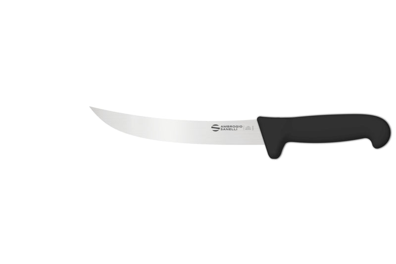Couteau à découper professionnel Ambrogio Sanelli Supra noir lame étroite - 21 cm