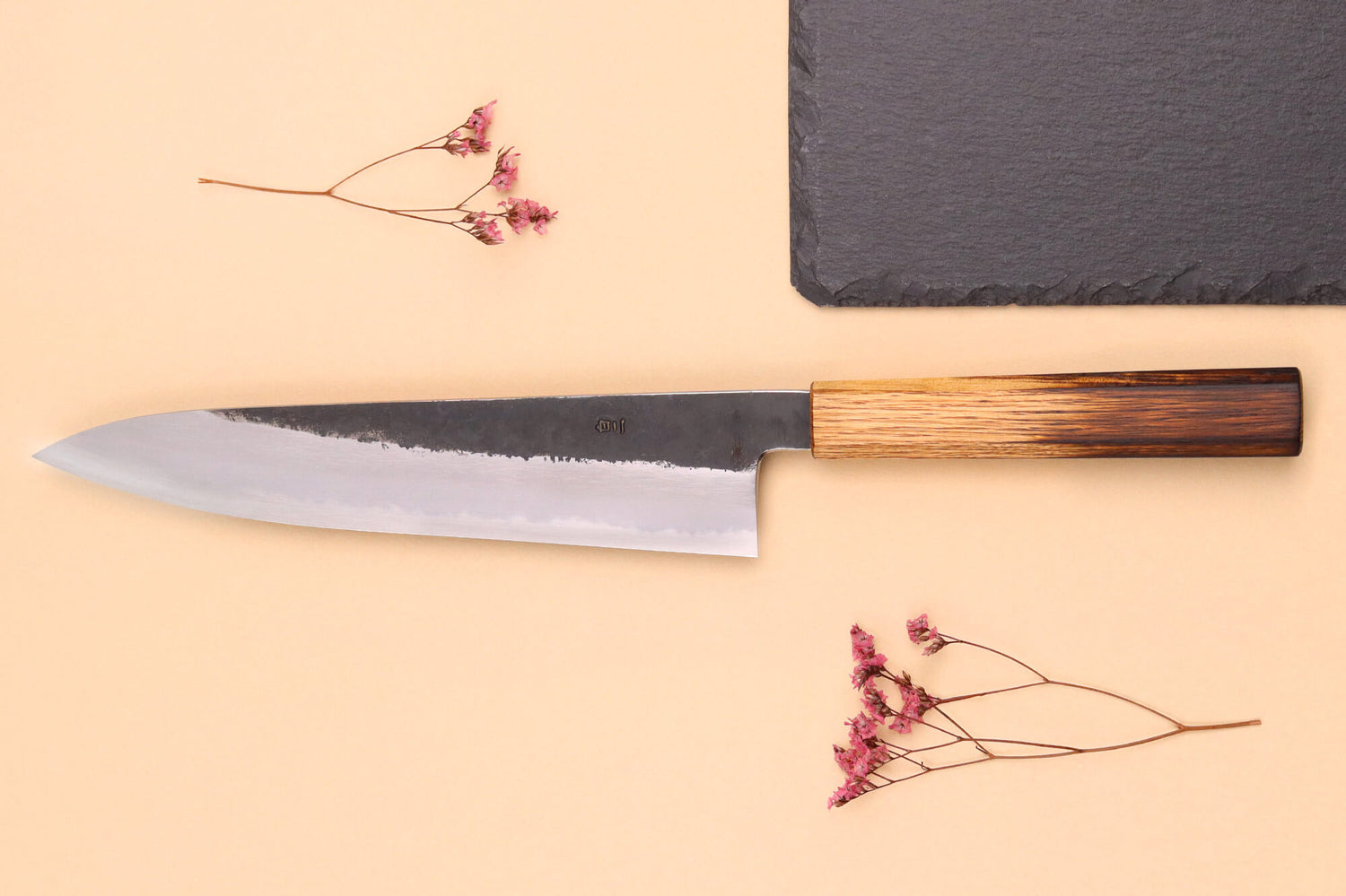 Couteau de chef 24cm japonais artisanal Hado Sumi WS2