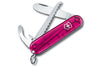 Couteau suisse pour enfant My First Victorinox rose translucide 84mm 9 fonctions