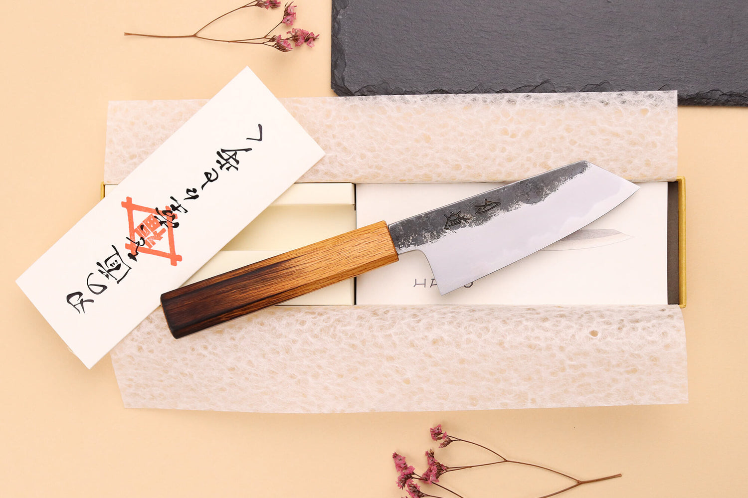 Couteau ko-bunka 13,5cm japonais artisanal Hado Sumi WS2