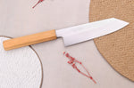 Couteau santoku kiritsuke 18cm japonais artisanal Hado Ginsan Cherry