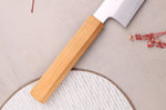 Couteau santoku kiritsuke 18cm japonais artisanal Hado Ginsan Cherry