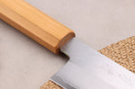 Couteau santoku kiritsuke 18cm japonais artisanal Hado Ginsan Cherry