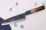 Couteau santoku 16,5cm japonais artisanal Yoshihiro Rugged Black