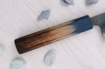 Couteau santoku 16,5cm japonais artisanal Yoshihiro Rugged Black