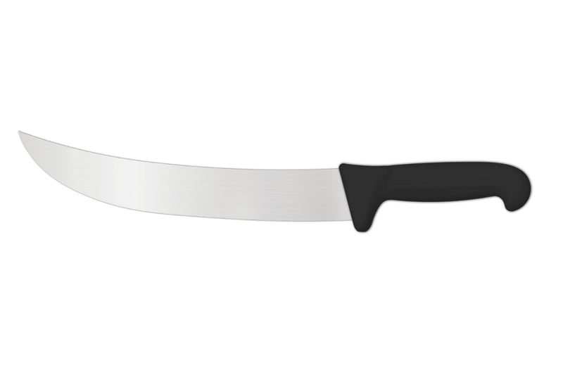 Couteau de boucher professionnel Ambrogio Sanelli Supra noir style américain - 26 cm