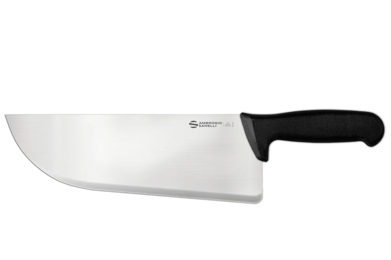 Couteau de boucher lourd professionnel Ambrogio Sanelli Supra noir 28cm