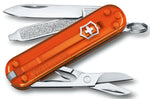 Couteau suisse Victorinox Classic SD Colors Translucide Fire Opal 58mm 7 fonctions