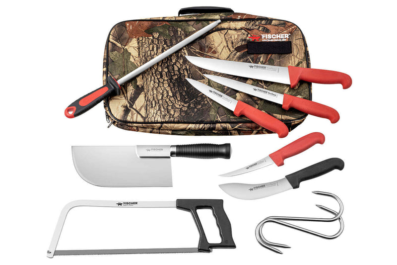 Mallette de chasse Fischer 10 couteaux et accessoires
