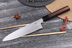 Couteau de chef japonais artisanal haut de gamme Yoshikazu Ikeda damas Blue Steel 1 21cm