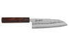 Couteau santoku japonais artisanal Wusaki Yoshi G3 chêne 16,5cm