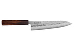 Couteau de chef japonais artisanal Wusaki Yoshi G3 chêne 21,5cm