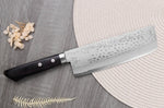 Couteau nakiri 16,5cm japonais artisanal Masutani VG10 Damas