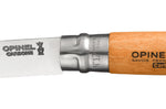 Couteau pliant Opinel Tradition Carbone n°12 lame 12cm manche hêtre