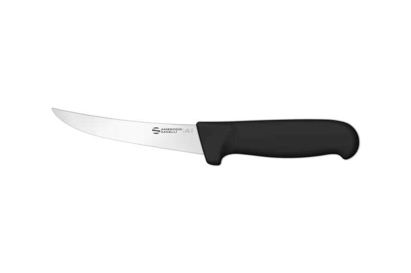 Couteau à désosser professionnel Ambrogio Sanelli Supra lame courbée rigide - 13 cm