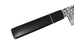 Couteau nakiri japonais Kasumi Kuro 16.5cm martelé damas 32 couches