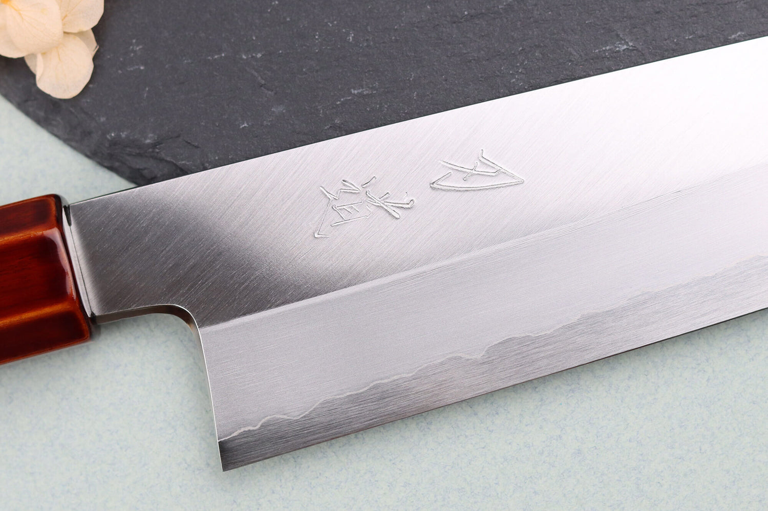 Couteau santoku 18cm japonais artisanal Hado Ginsan Kijiro