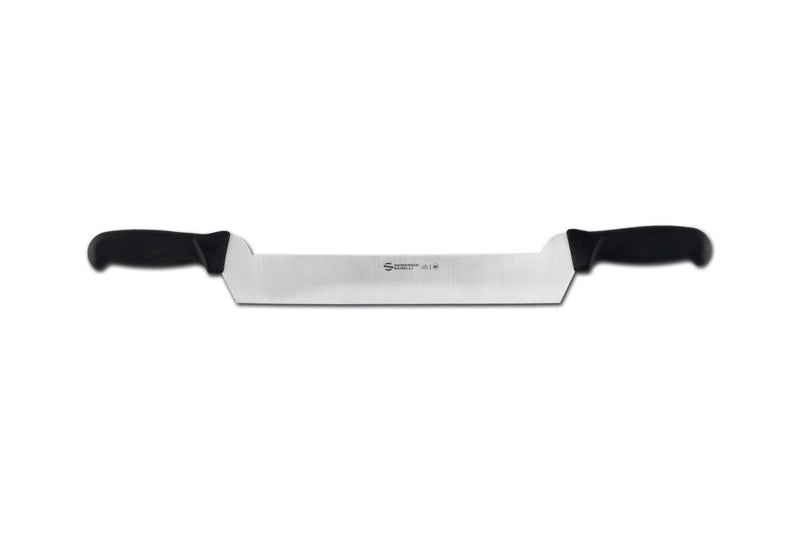 Couteau à fromage double manche professionnel Ambrogio Sanelli Supra noir - 30 cm