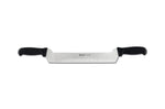 Couteau à fromage double manche professionnel Ambrogio Sanelli Supra noir - 30 cm