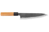 Couteau de chef 21cm japonais artisanal Hinoura Mutsumi Ajikataya Black Nashiji