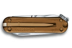 Couteau suisse Victorinox Classic SD Colors Translucide Chocolate Fudge 58mm 7 fonctions