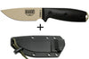 Couteau Esee 3 3PMDT-004 lame acier carbone 8,8cm manche G10 noir et rouge + étui