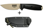 Couteau Esee 3 3PMDT-004 lame acier carbone 8,8cm manche G10 noir et rouge + étui