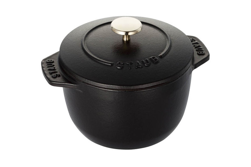 Cocotte à riz et légumineuses Staub Gohan en fonte émaillée noir mat - 12cm