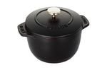 Cocotte à riz et légumineuses Staub Gohan en fonte émaillée noir mat - 12cm