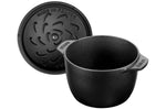 Cocotte à riz et légumineuses Staub Gohan en fonte émaillée noir mat