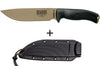 Couteau Esee 6 6PDE-001 lame acier carbone 16,5cm manche G10 noir + étui