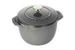 Cocotte à riz et légumineuses Staub Gohan en fonte émaillée gris graphite - 12cm