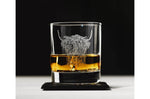 Verre à whisky avec dessous de verre Selbrae House - Motif vache