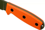 Couteau Esee 4 ESEE-4P-OD lame acier carbone vert 11,6cm manche G10 orange + étui