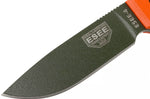 Couteau Esee 4 ESEE-4P-OD lame acier carbone vert 11,6cm manche G10 orange + étui