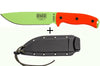 Couteau Esee 6 ESEE-6P-VG lame carbone venom green 16,5cm manche G10 orange + étui