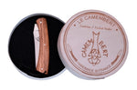 Couteau Camembert Sauveterre artisanal plein manche olivier 11cm